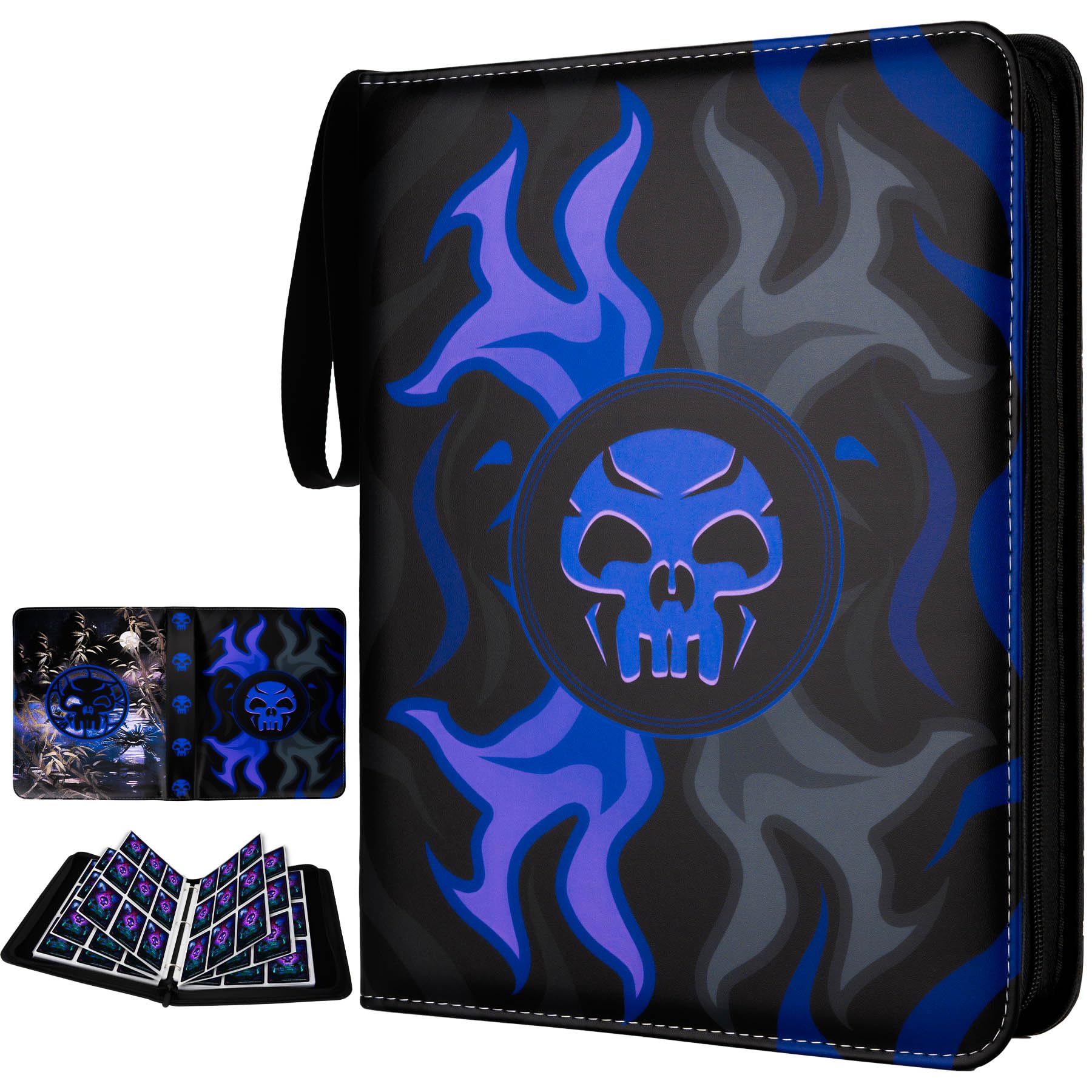 9 Pocket Card Binder for MTG/YGO/PTCG/Game Cards, Holds 900 Cards,Premium Card Collector Book for TCG Players,Toys Gifts for Kids(purple)