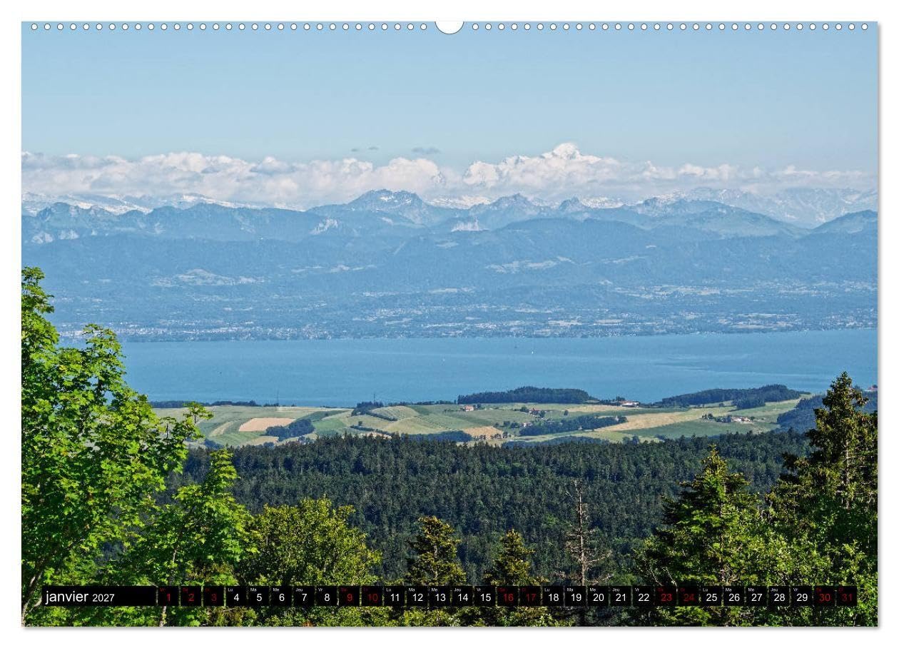 Au fil du temps... Du Jura aux Alpes (Calendrier mural haut de gamme 2027 DIN A2 vertical), CALVENDO calendrier mensuel: Des points de vues ... des Alpes , dévoilant la beauté au quotidien.