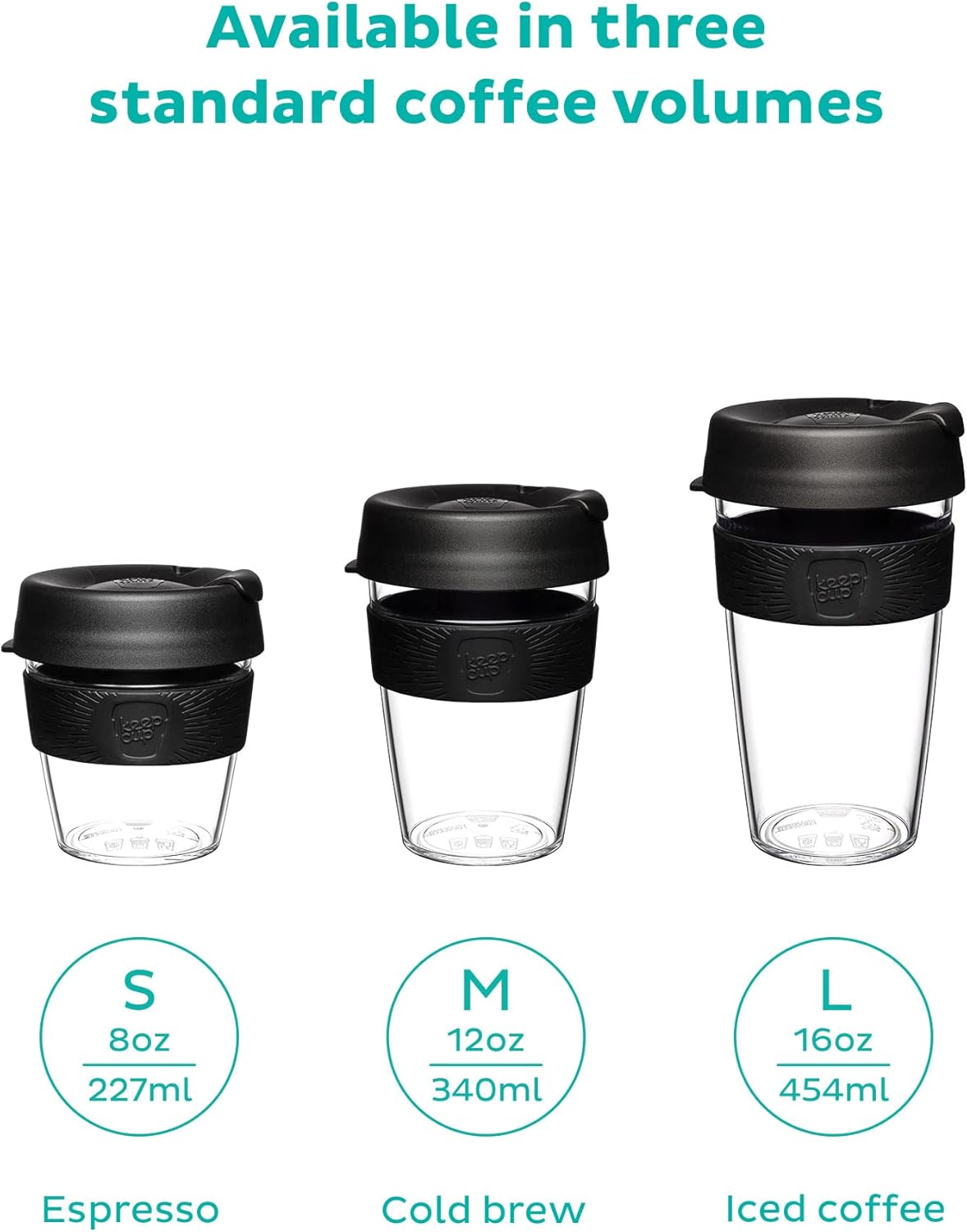 KeepCup Original, Lightweight Plastic Reusable Coffee Cup with Splashproof Sipper Lid - Large 16oz/454ml - Eventide - Image 6