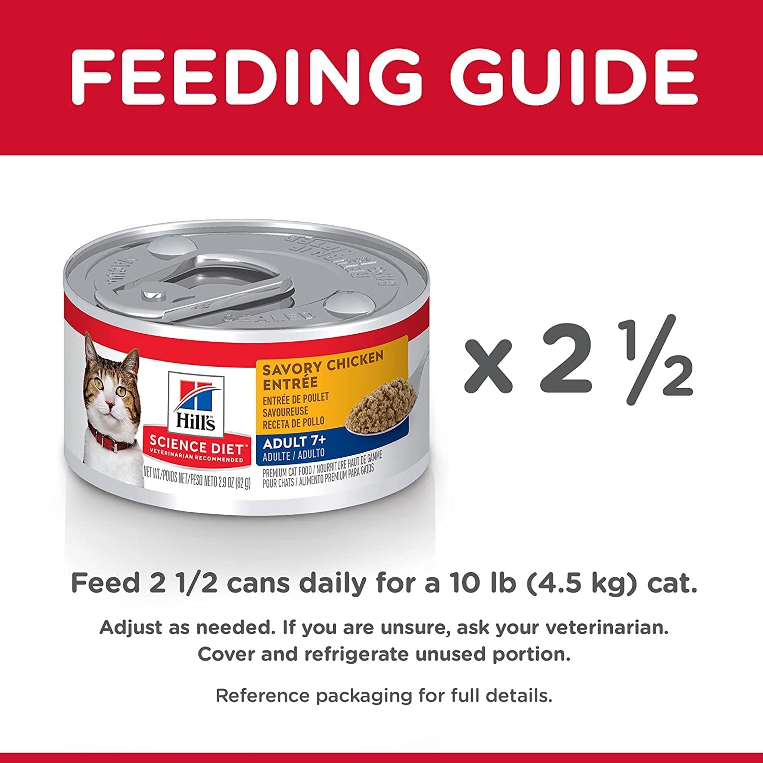 Hill's Science Diet Adult 7+ Savory Chicken Entrée Savory Chicken Canned Wet Cat Food, 5.5oz, 24 Pack