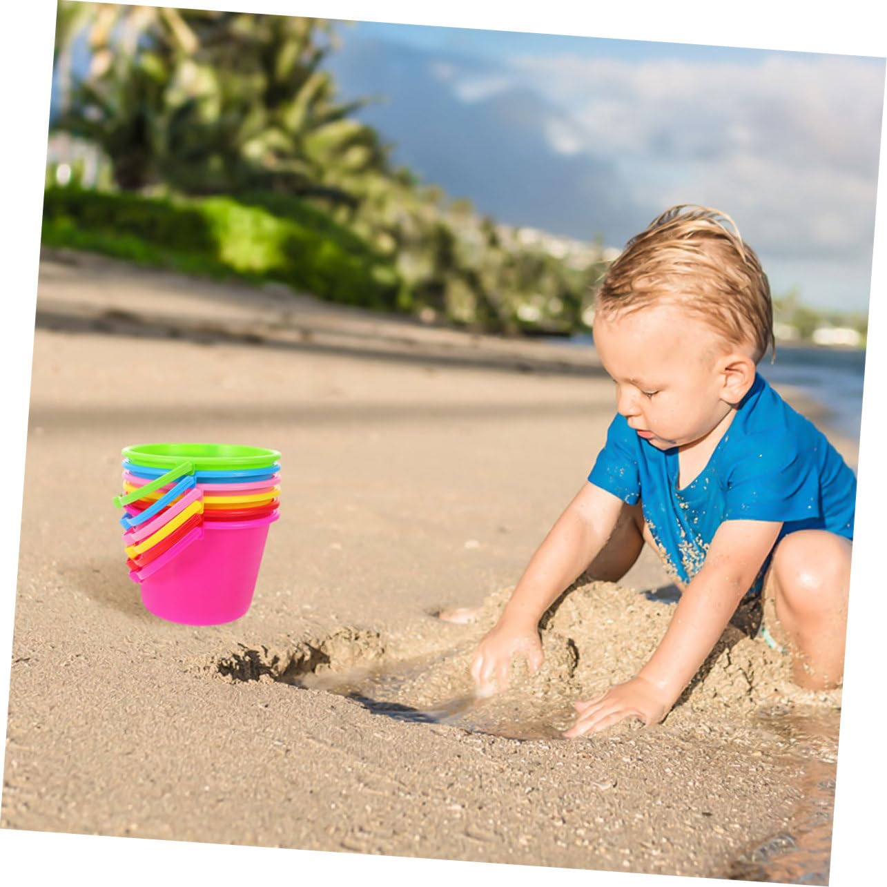 Secchiello Spiaggia Ragazzo Ragazza 12 Pezzi Abs Giocattolo Mare | Beach Buckets, Beach Essentials, Bucket Kids, Beach Day Essentials, Toy Beach, Atmosfera Estiva