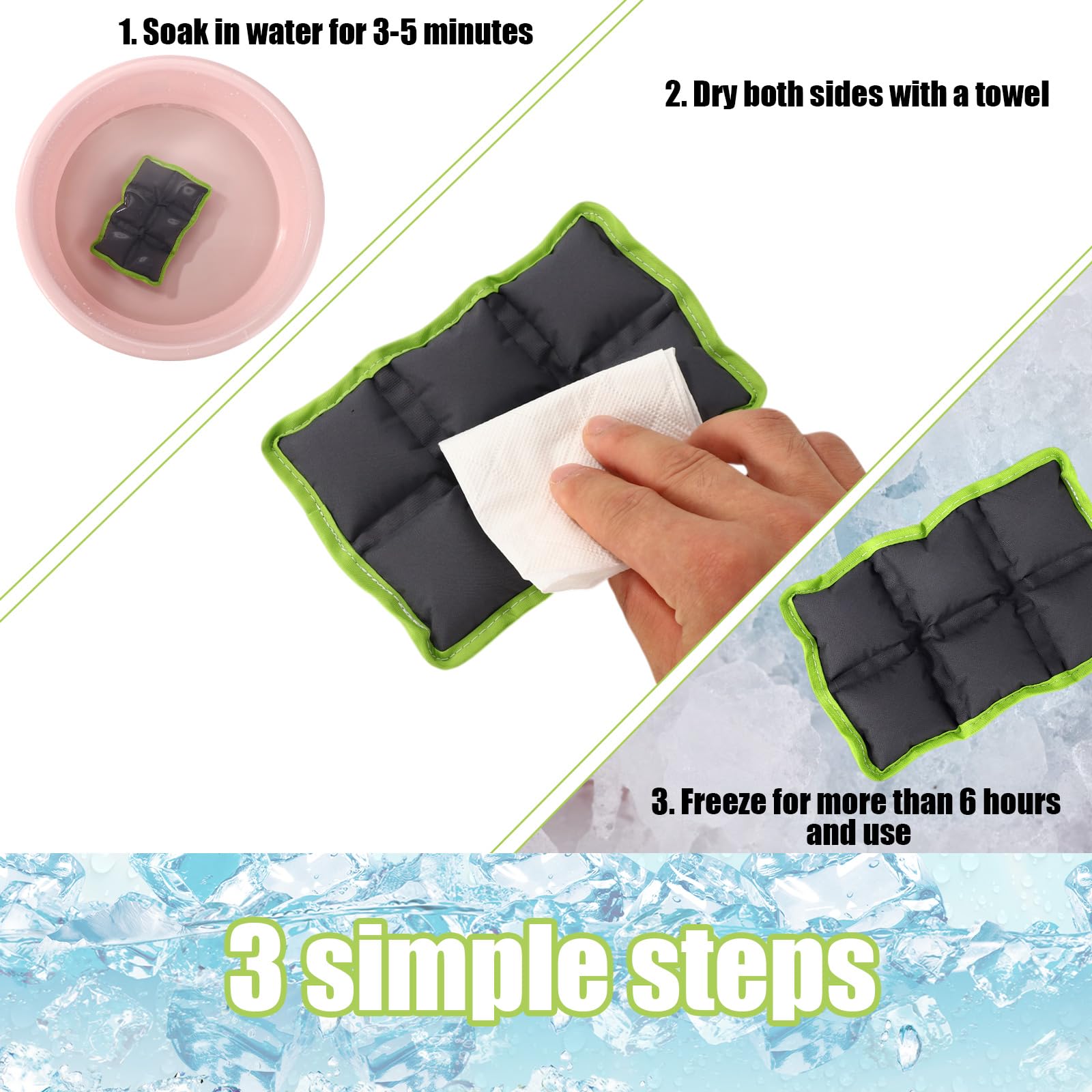 Lyreh 4pcs Reusable Lunch Box Ice Packs - Image 3