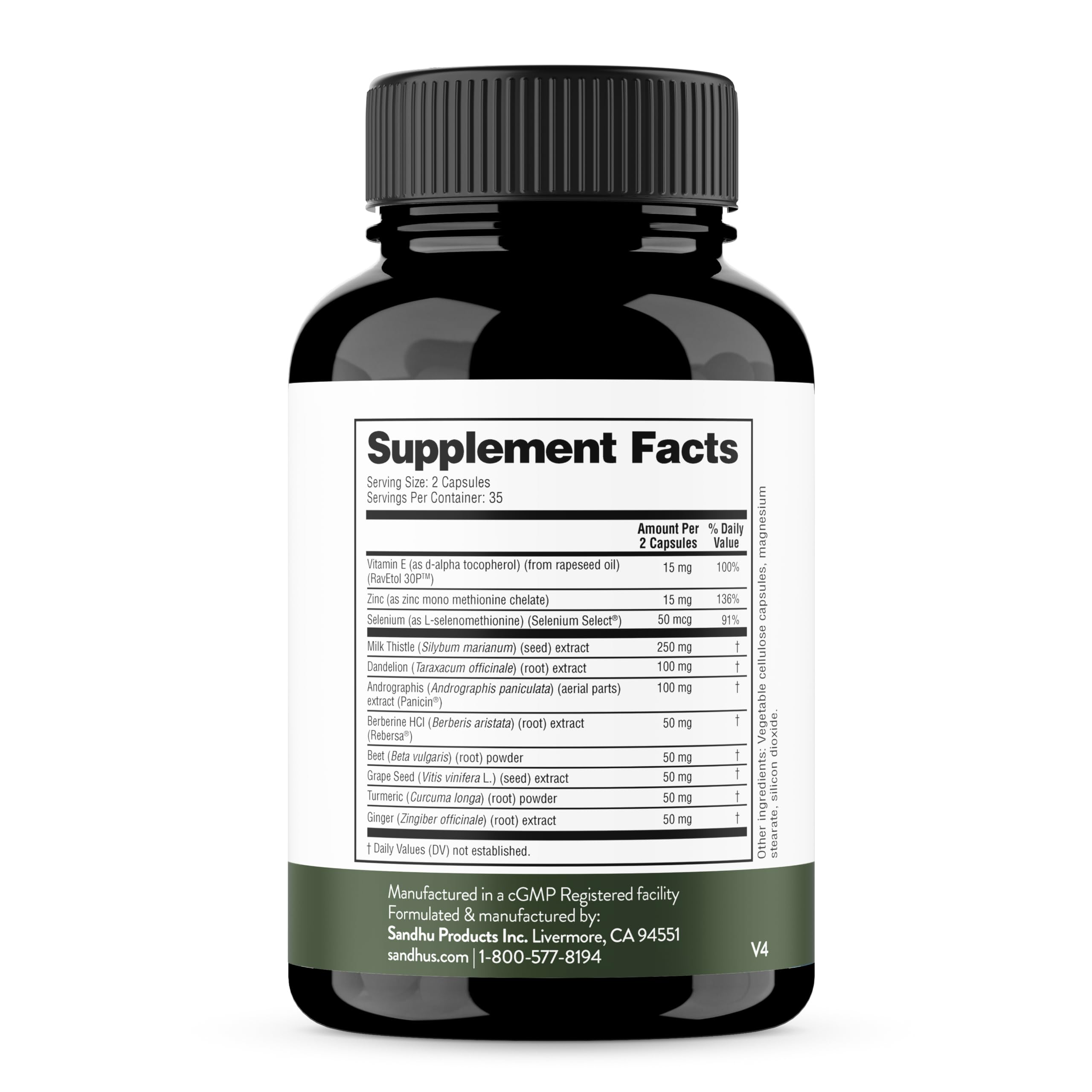 Liver Cleanse Detox & Repair Capsules Milk Thistle Dandelion Root 140 Count — Amazon image 9