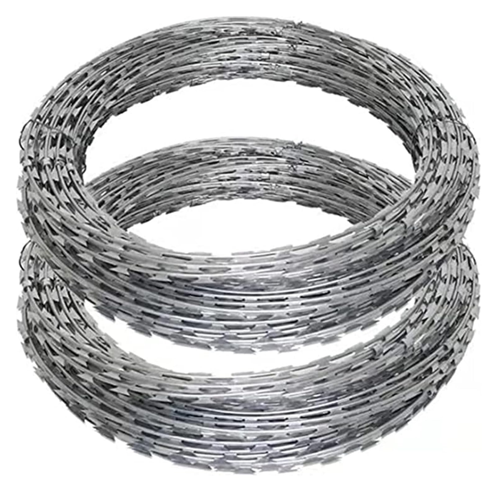 Alambres de afeitar, Alambre de púas, Alambre de púas de 33 pies por rollo, cerca de acero galvanizado for jardín al aire libre y granja