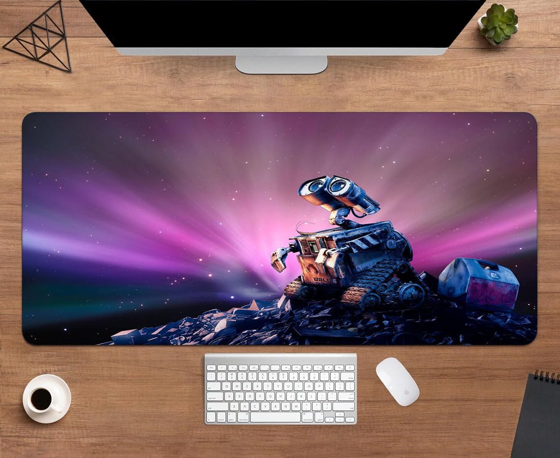 Gadgets WRAP Extended Large 18x36inch Mouse Pad Desk Mat Anti-Slip Base Spill-Resistant for Laptop, MacBook, Gaming Computer - Scrap Robo