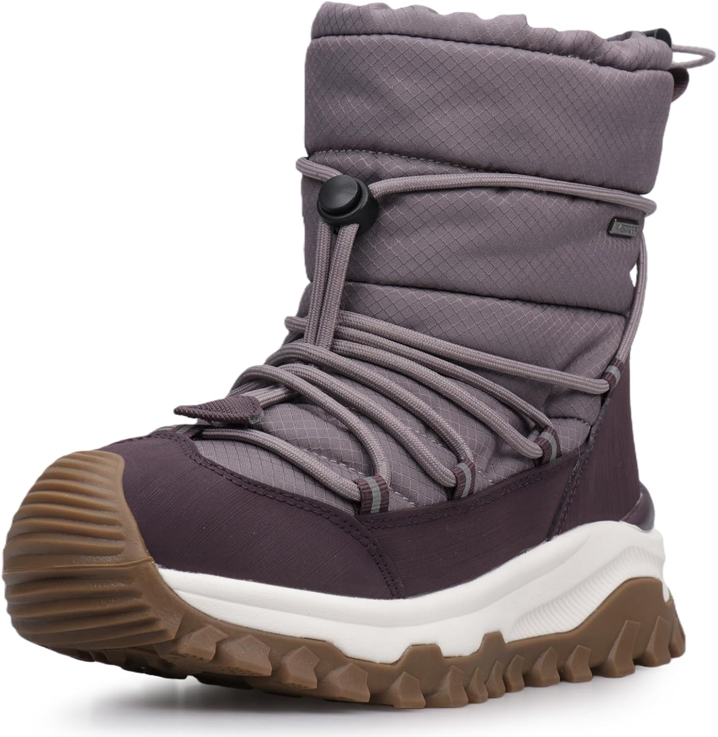 UOVO Kids Boys Girls Winter Snow Boots Shoes Waterproof Slip Resistant Fur Lined Hiking Sneaker Outdoor Boots （Little Kids/Big Kids）