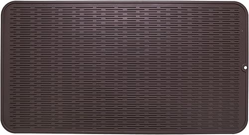 Miniatura 861 de Tapete de silicona para secado de platos para múltiples usos, fácil de limpiar, ecológico, resistente al calor, tapete de silicona para encimera