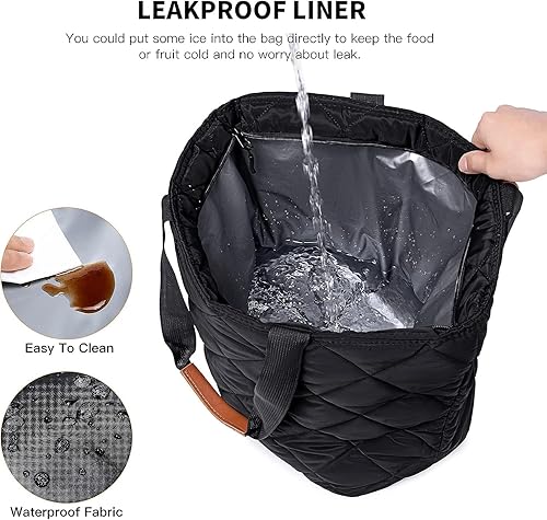 Miniatura 2 de Insulated Cooler Bag Reusable Grocery Tote Bags Transport Large Lunch Box for Women