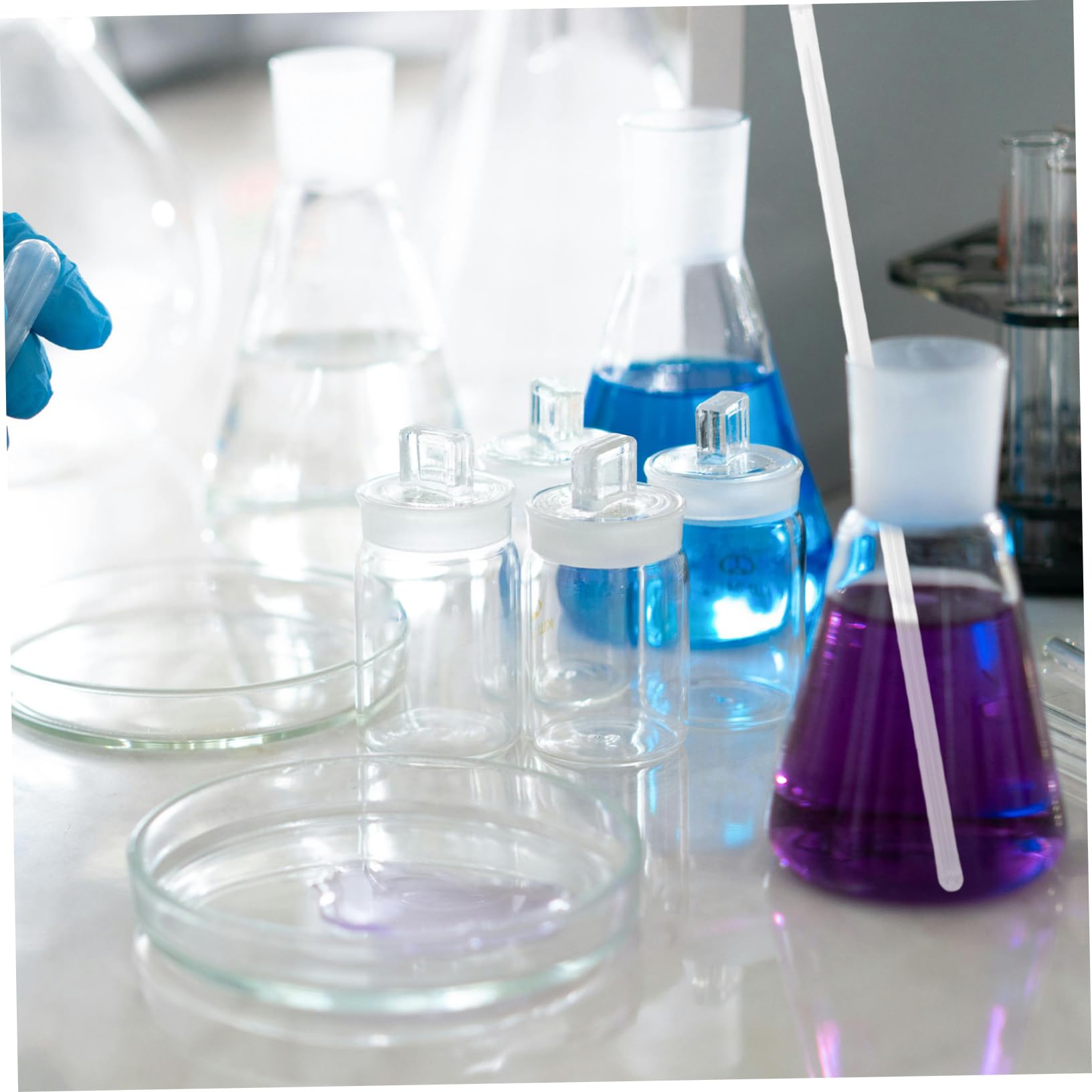 50pezzi Bacchetta Di Vetro Per Mescolare Bacchette Di Vetro Per Agitazione Resistente Alle Alte Temperature Per Laboratorio e Preparazione Alimentare
