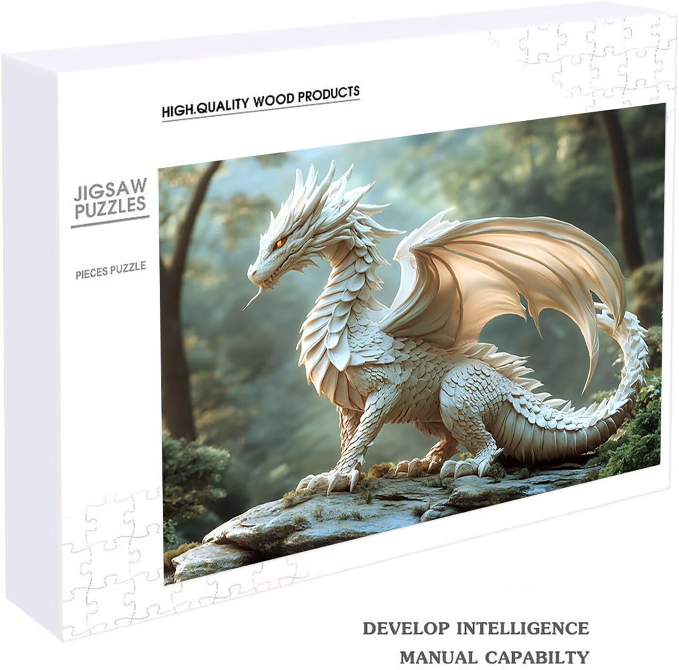 Puzzle 5000 sztuk Dragon, Puzzle 5000 sztuk dla dorosłych drzewo, drewniane puzzle dla dorosłych 160 x 105 cm, puzzle dla całej rodziny obrazy dekoracja salonu nowoczesny prezent dla kobiety mężczyzny