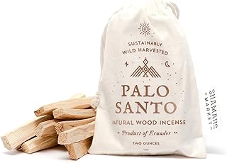 Shamans Market Palo Santo Incense Sticks - Sustainably Wild Harvested - from Ecuador - 2 oz. Bag - Bursera Graveolens - All Natural Incense - Purifying and Cleansing Holy Stick