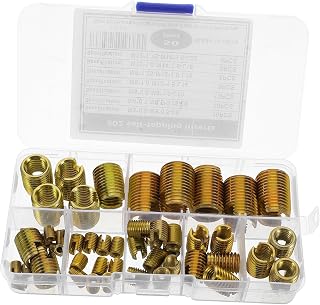 Mikinona 50pcs Carbon Steel Self Tapping Thread Inserts Kit Assorted Efficient Thread Repair Automotive Applications