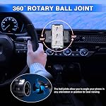 Karltys Support de téléphone de voiture, Air Vent Dash Car Support de téléphone épais Case Friendly, Porte-téléphone gratuit mains pour Honda Civic 2022-2025 2026 11th Gen. Accessoires d'intérieur