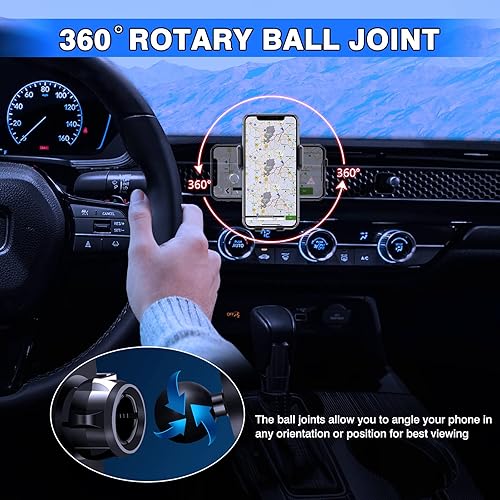 Miniatura 4 de Karltys Soporte de teléfono celular Civic de 11 generación para teléfonos celulares de 4 a 7 pulgadas, manos libres, funda gruesa compatible con la