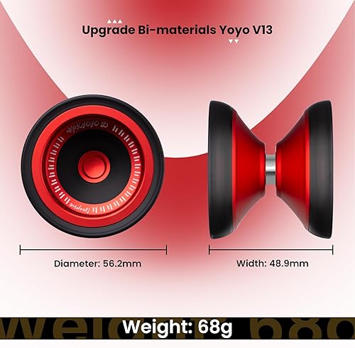 Miniatura 7 de MAGICYOYO V13 DEEPSPIN Yoyo bimaterial para niños de 8 a 12 años, Yoyo profesional de doble propósito para todos los niveles de habilidad, yoyo
