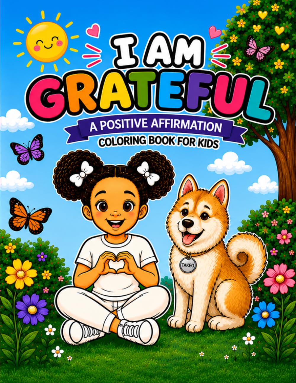 I AM GREATFUL: A Positive Affirmation Coloring Book for Kids