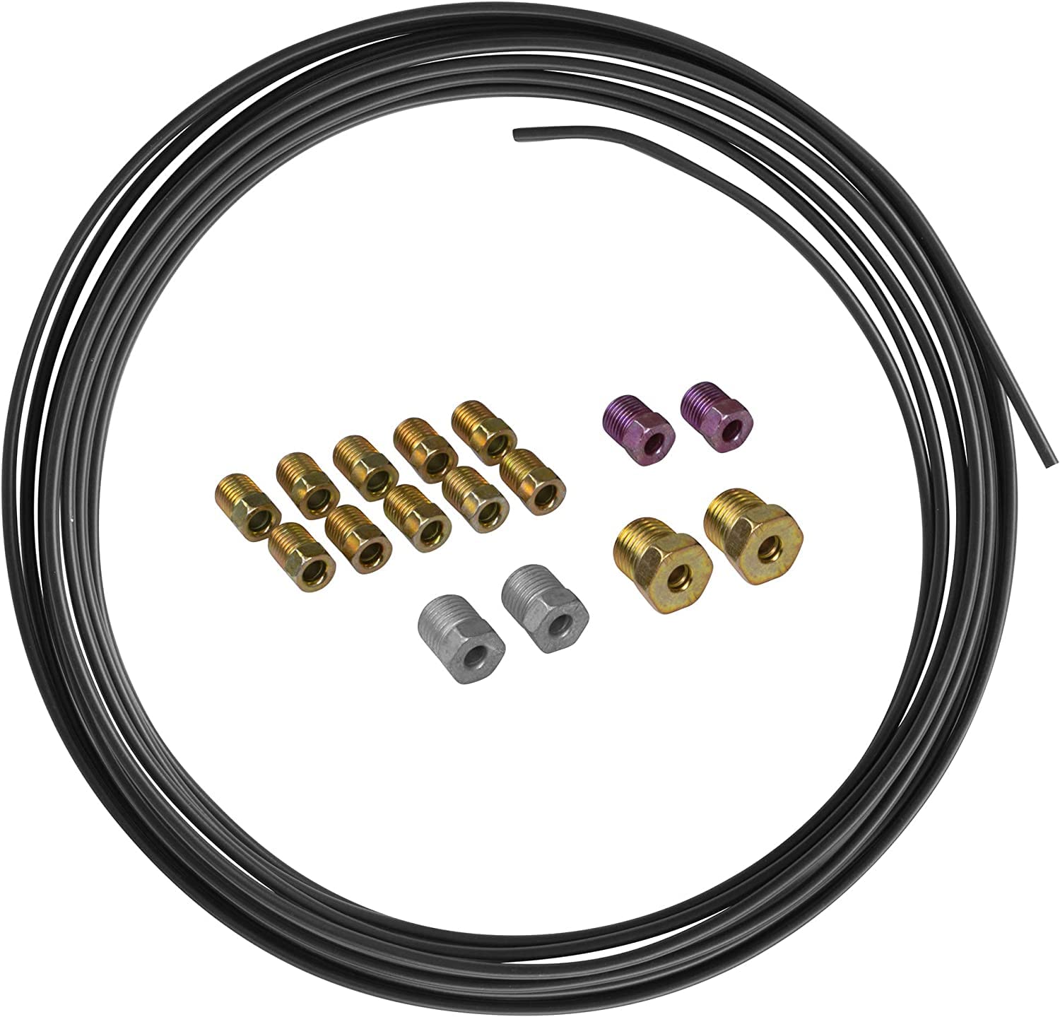 Buy 3/16" x 25 ft of PVF Coated Steel Brake Line, Fuel Line