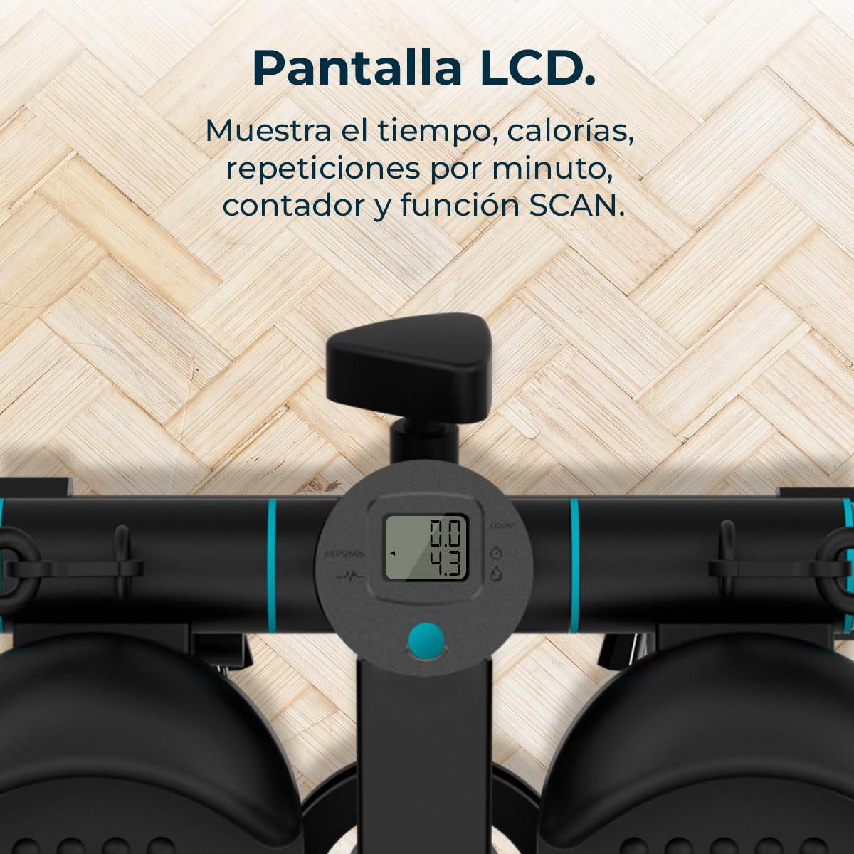 Cecotec Step Fitness Drumfit StepTrain 1000 Band. Stepper Fitness Casa con Pantalla LCD, 4 Niveles de Dificultad, Antideslizante y Resistente, Diseño Compacto, Límite de Peso 100 kg