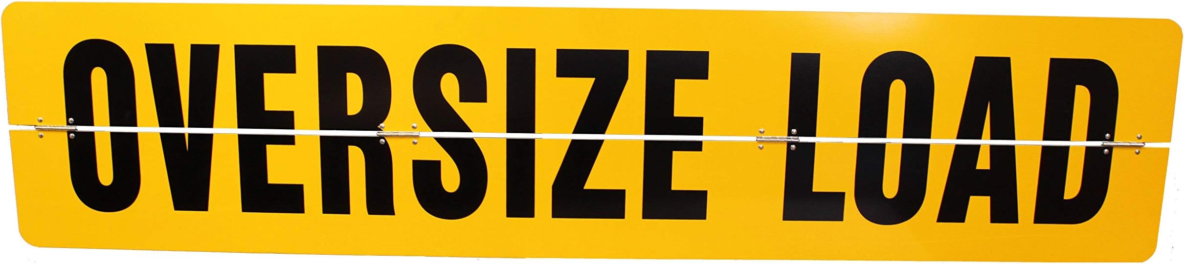 Aluminum Hinged Oversize Load Sign - 84 inch x 18 inch - Reflective
