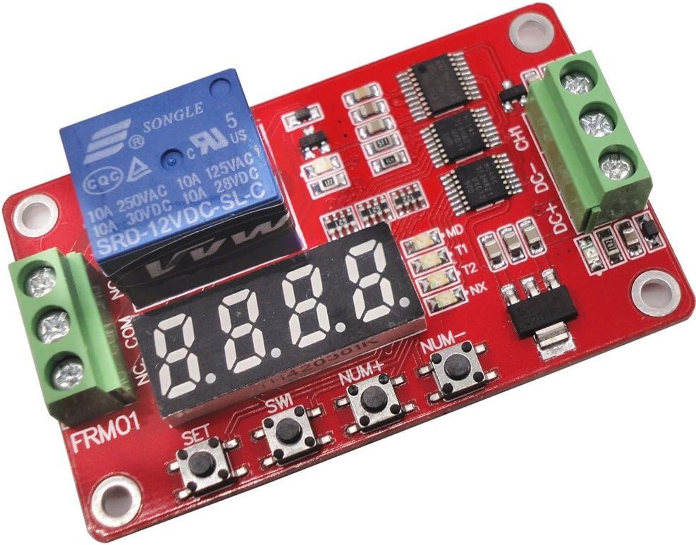 Yobett 12V Relay Cycle Timer Module - Programmable with Customized Settings