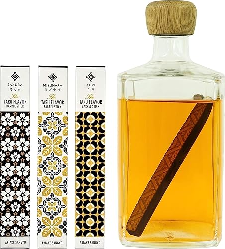 Miniatura 7 de Japanese Whisky Aging Stick Made of Japanese Chestnut Wooden Barrel 1P