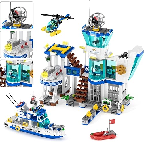 Miniatura 2 de Juego de bloques de construcción de la comisaría de policía de la ciudad, 912009