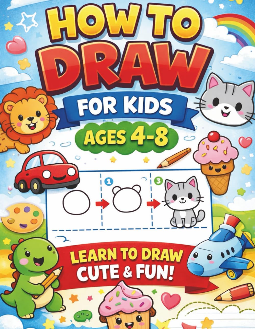 How to Draw for Kids: Step-by-Step Drawing Book for Kids Ages 4–8