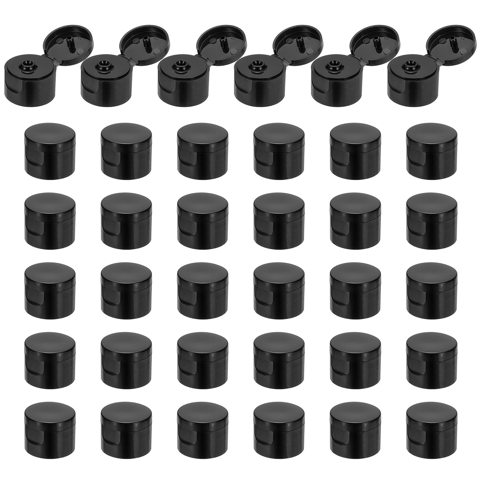 Flips top caps 24/410 bouchon bouteille plastique noir uxcell x40