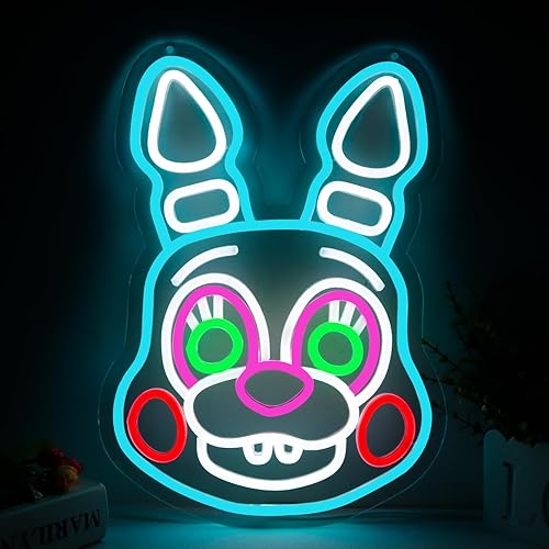 Miniatura 67 de Freddy - Letreros de neón para decoración de pared, luces LED de neón para dormitorio, cumpleaños, regalos de Navidad para niños, adaptador de Cinco