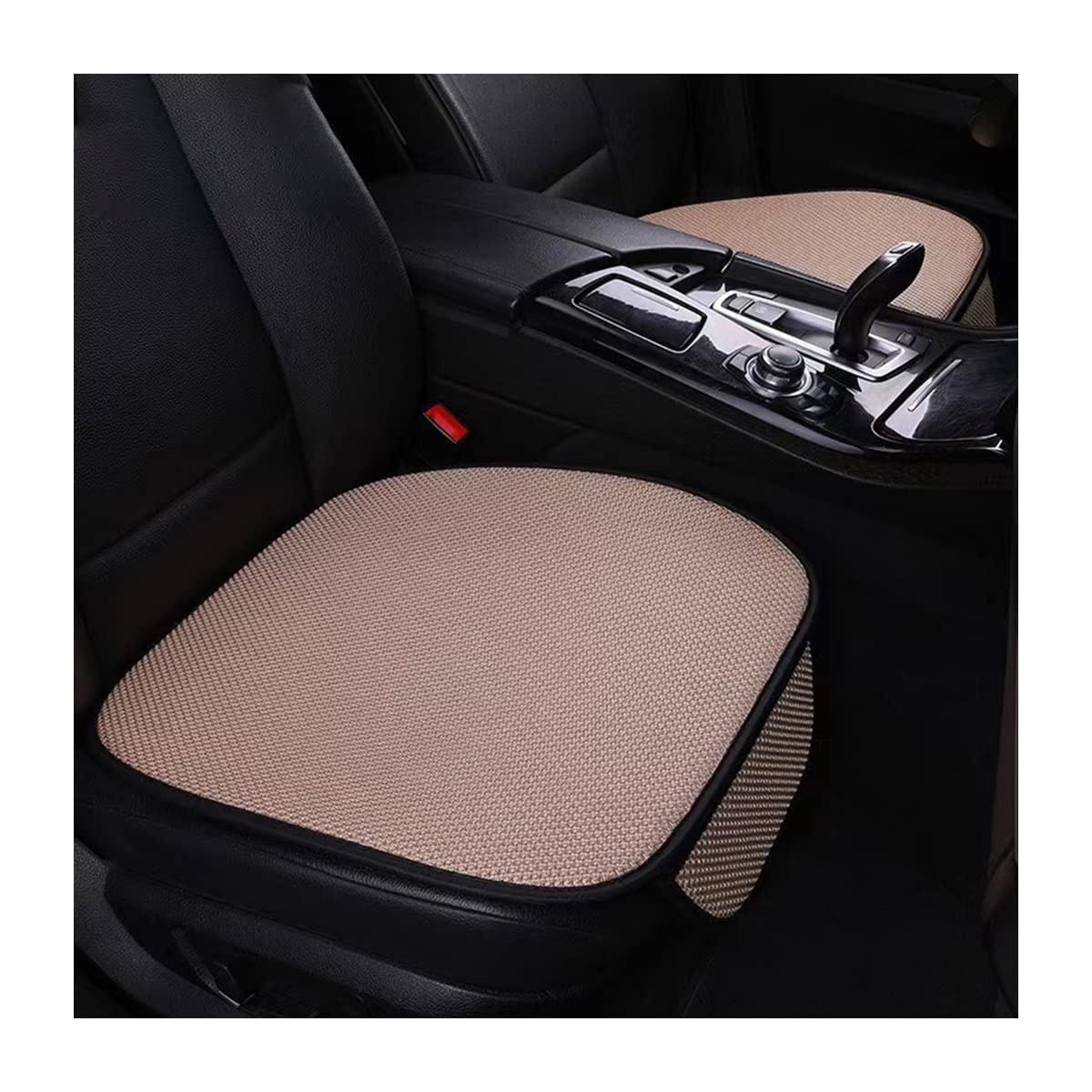 AUCELI 2 Pcs Car Seat Cushion Pad, Universal Anti-Slip Drivers Seat Covers Protector, Breathable Comfort Auto Front Seat Cushion Mat, Vehicle Interior Accessories for Truck, SUV, Van