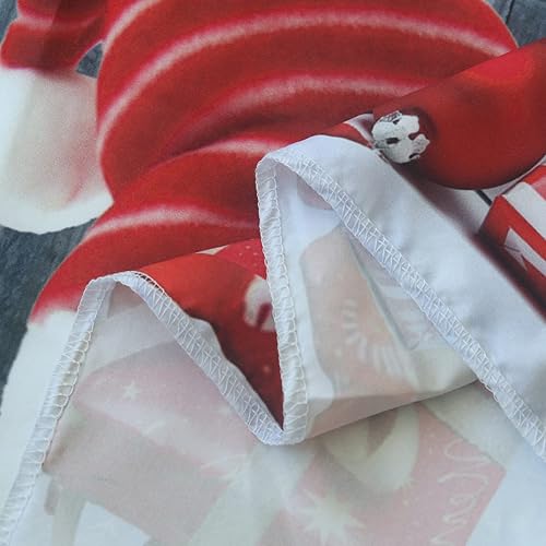 Miniatura 5 de LFEEY Divertido tapiz de muñeco de nieve de Navidad para niños, bolas rojas, regalos en invierno, copo de nieve, copo de nieve, tapiz para colgar en