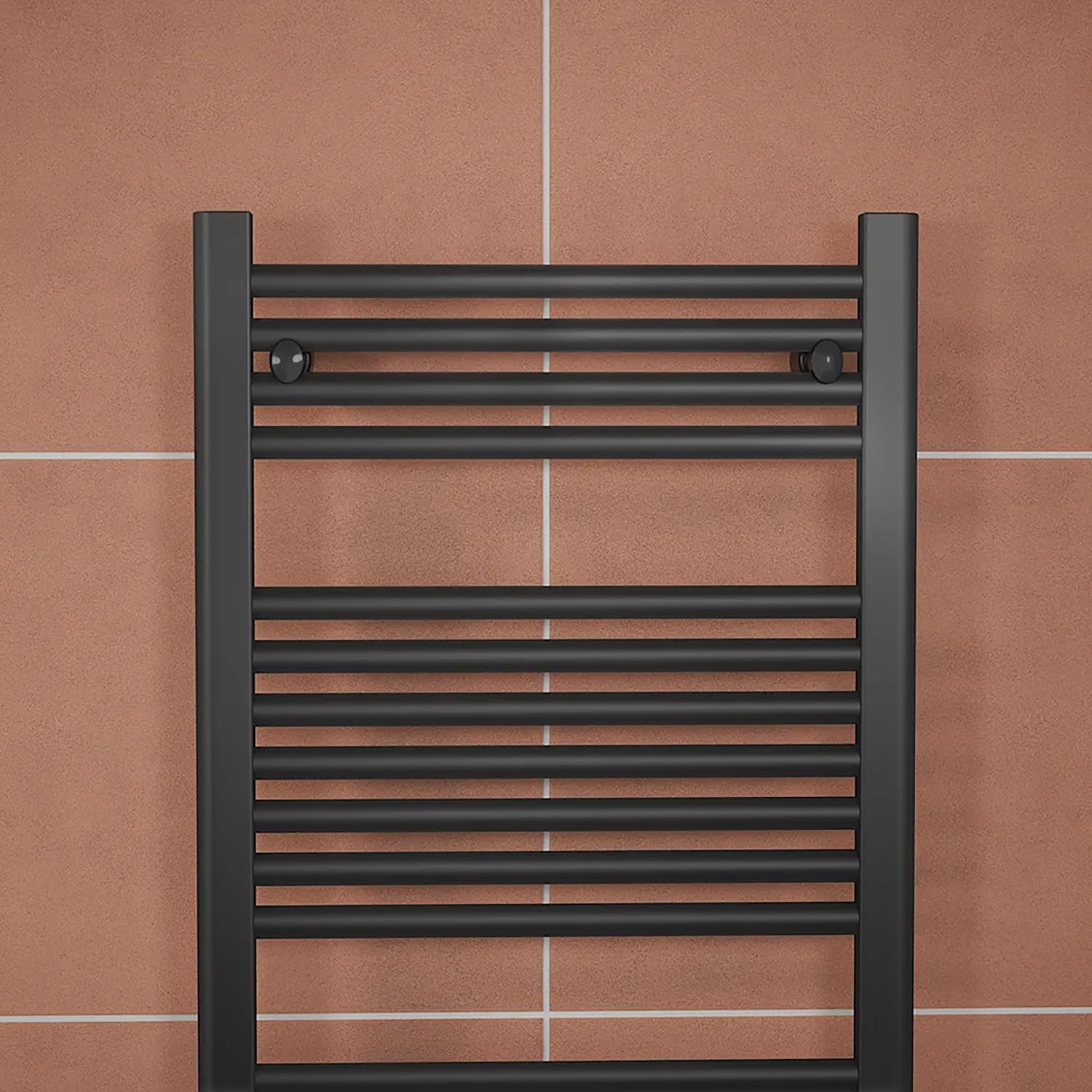 Parama Termoarredo scaldasalviette Idraulico 1200x450 Nero Opaco interasse 400 | Antares