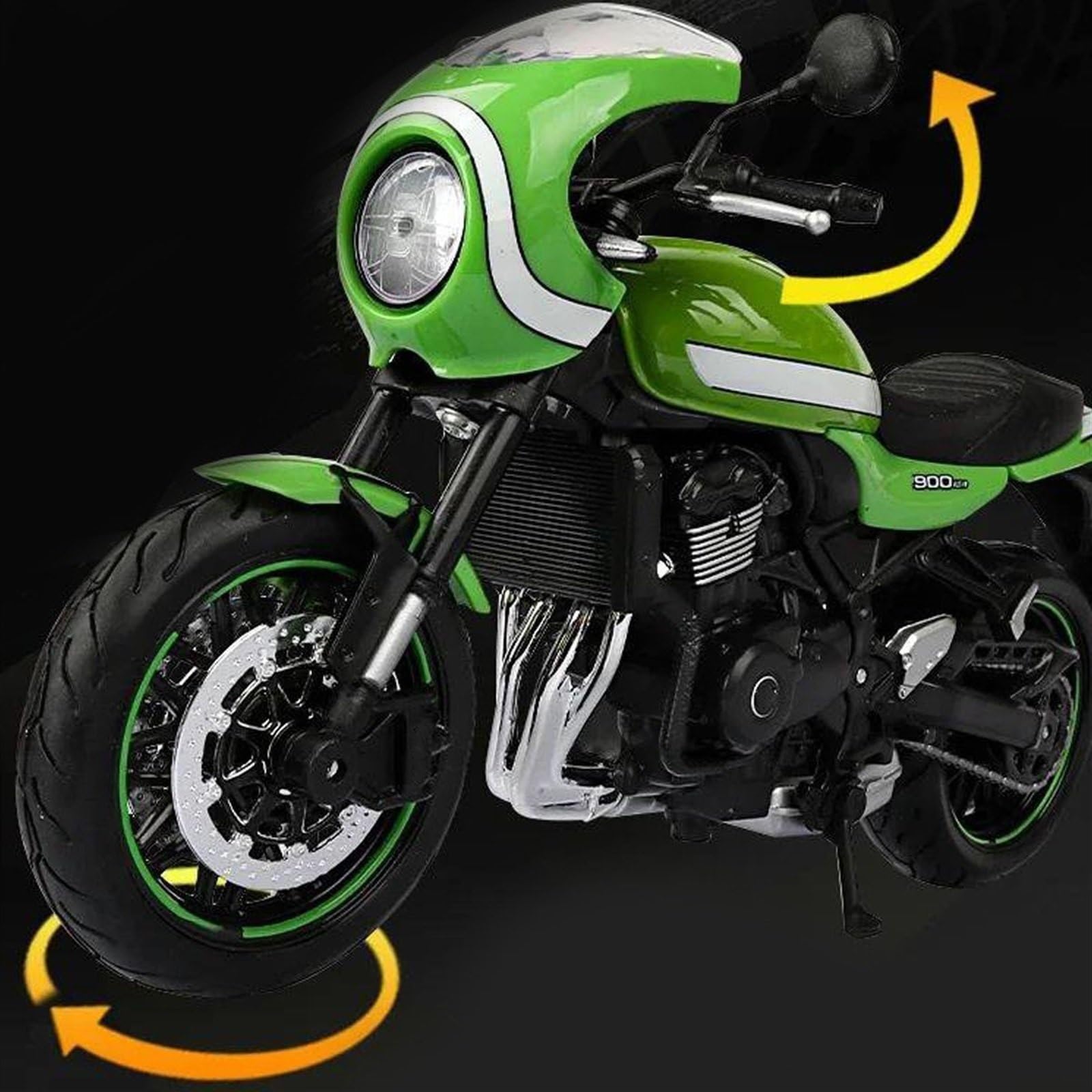 Modelo de Motocicleta para Kawasaki Z 900 RS para Cafe 1/12 Diecast Metal Motocicleta Modelo Motocicleta Coleccionables