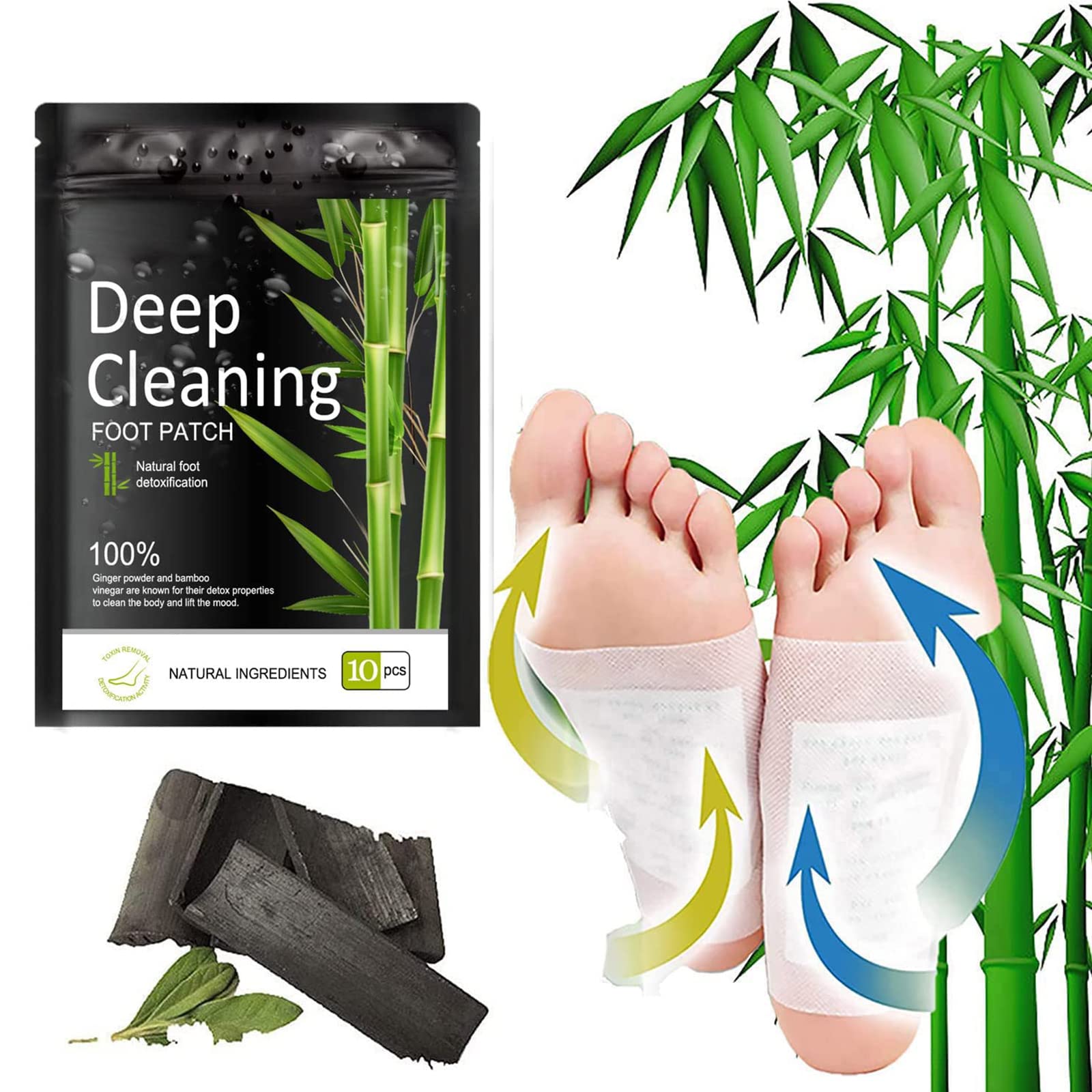 Buy Deep Cleansing Foot Pads,Natural Bamboo Vinegar Ginger Foot Pads
