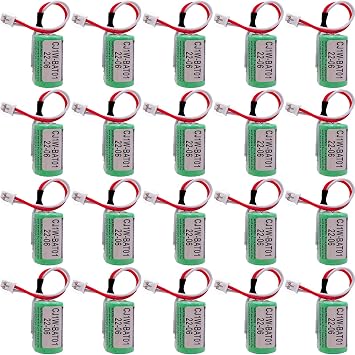 20 Pcs CJ1W-BAT01 Li-Ion Battery 3V PLC CP1H CP1L CR14250SE Non-Rechargeable Disposable Lithium Battery