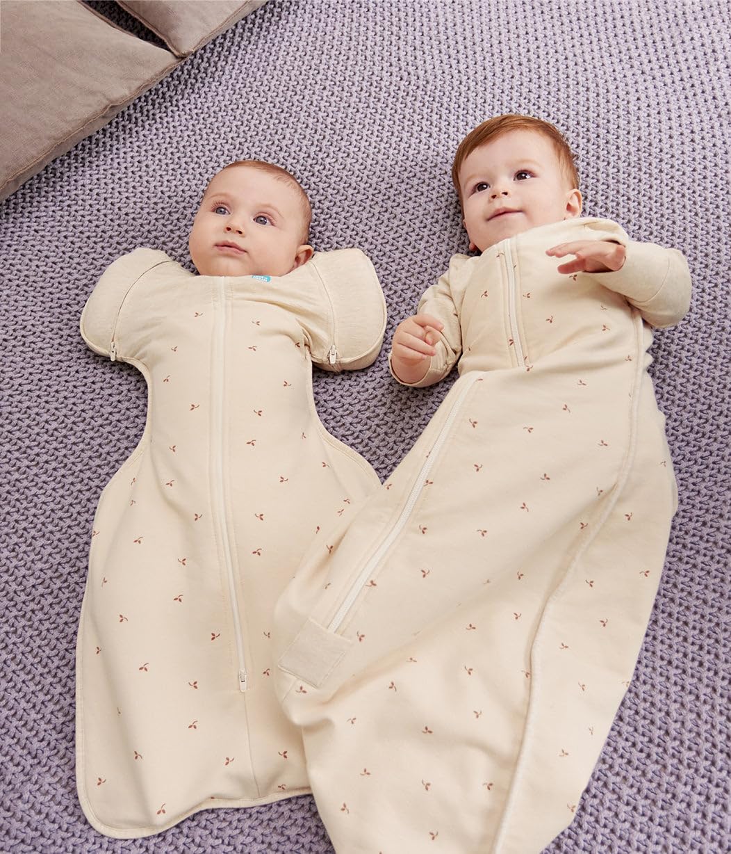 Love To Dream Swaddle UP Übergangspucksack, Baby-Schlafsack, Ganzjahres-Baumwollfleece, hilft Baby sanft und sicher beim Übergang,