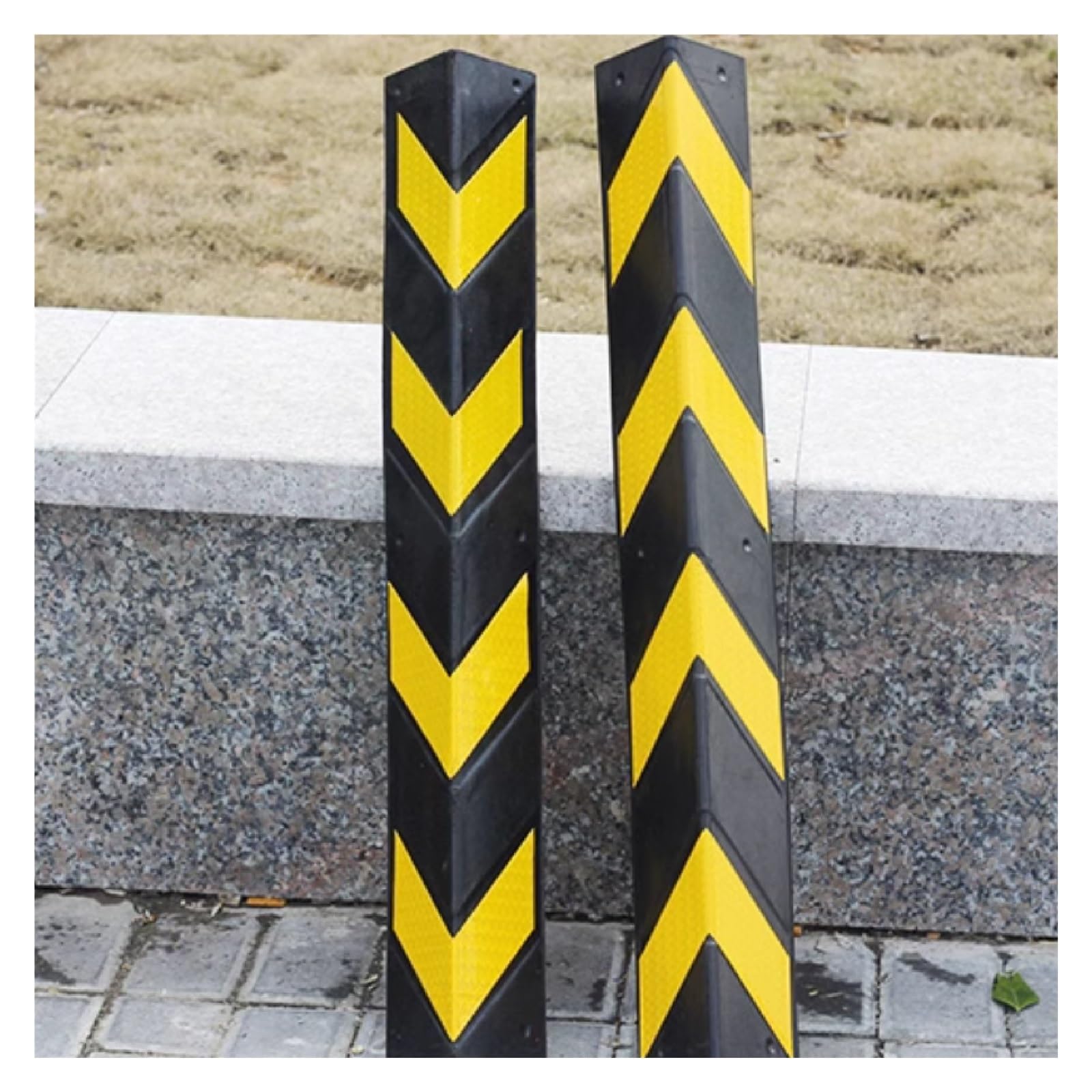 Protector Columnas Garaje Protector De Borde De Esquina De Pared De Garaje, Ángulo Anticolisión De Parachoques De Coche De 100x10x0,8 Cm, Tira De Advertencia De Tráfico For Garaje, Estacionamiento, Al