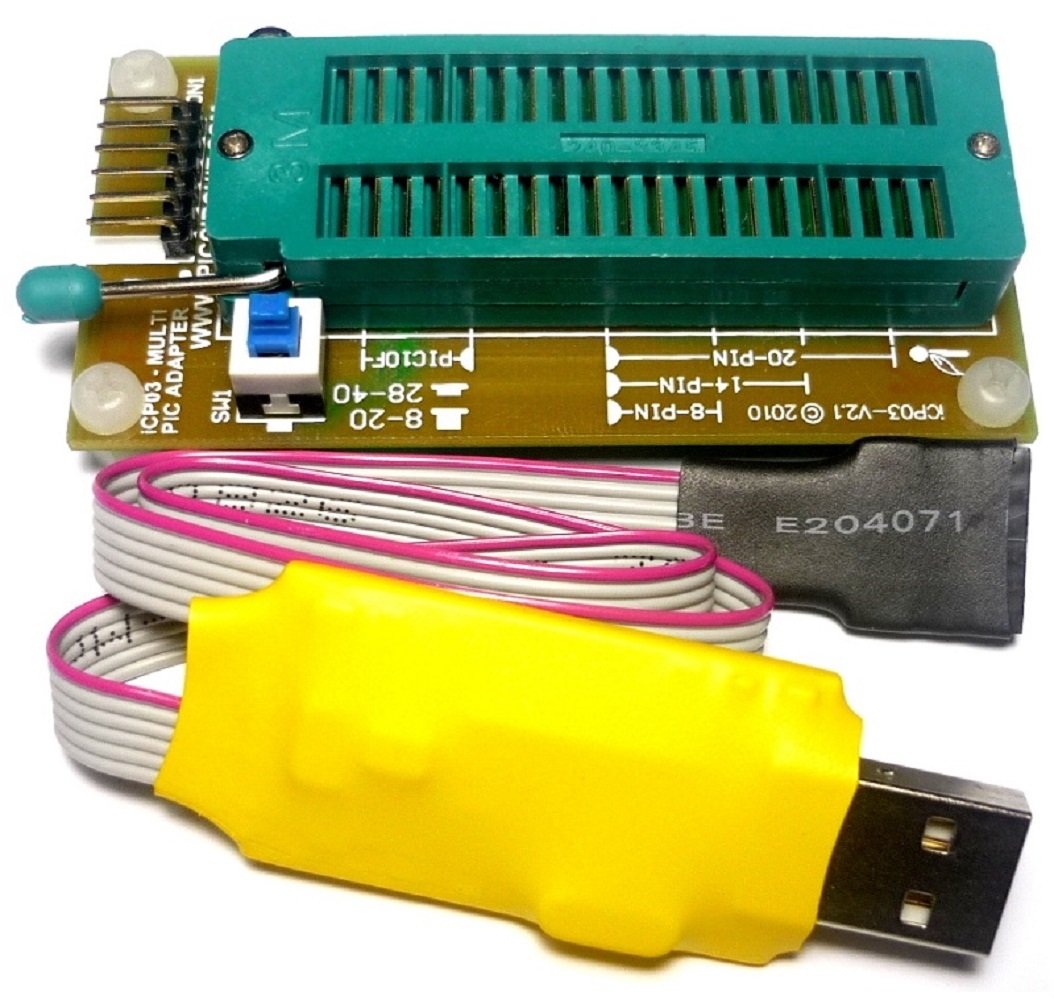 PICcircuit iCA03 - USB PIC Programmer Set (3.3V/5.0V)