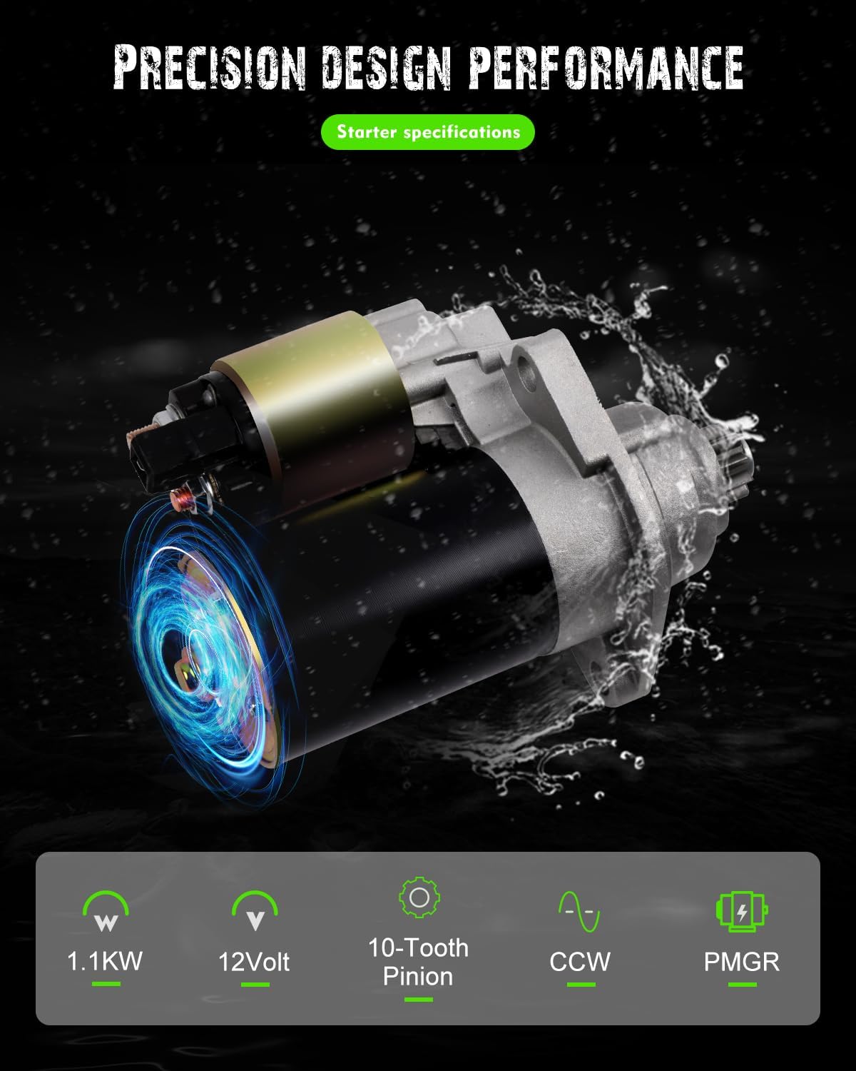 SCITOO Starters Compatible for Audi Auto TT Coupe/Quattro 2000-2006 for Volkswagen VW Auto 1999 2000-2004 1998-2005 for Golf 2000-2006 1999-2006 for Jetta 2000-2005 17780N