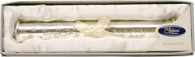 Silver Plated Christening Certificate Holder