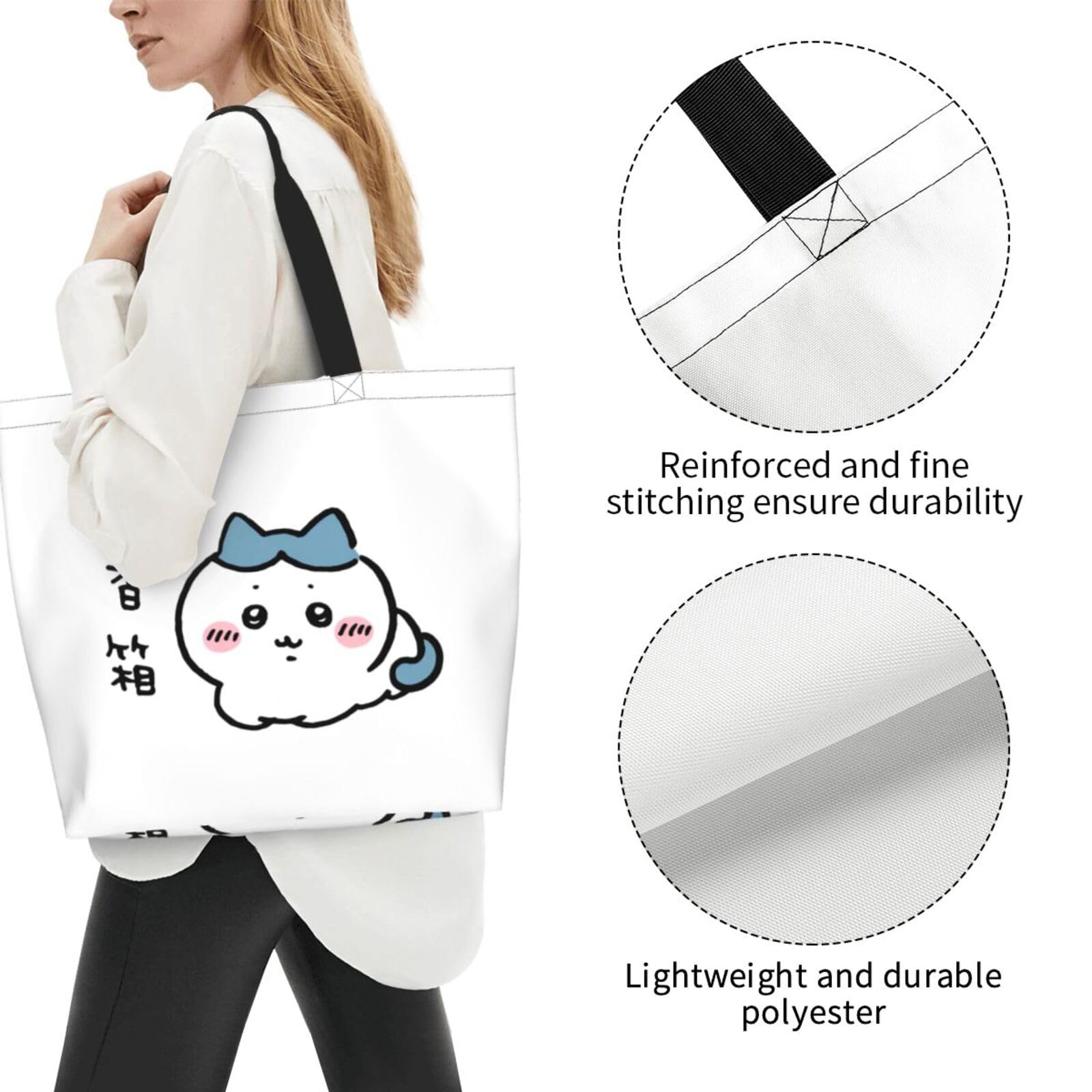 Amazon.co.jp: トートバッグ ちいかわ ハチワレ ショッピングバッグ