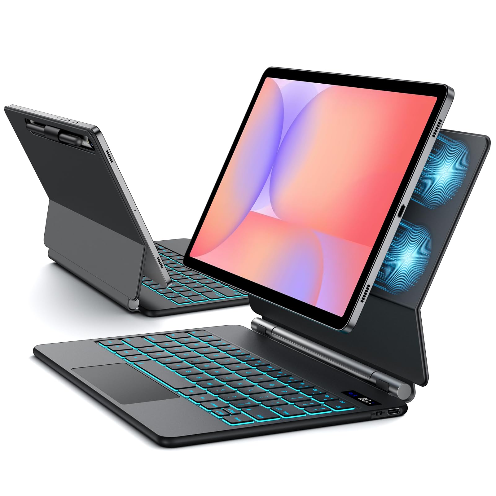 Amazon.com: JUQITECH Magic Keyboard Case for Samsung Galaxy Tab