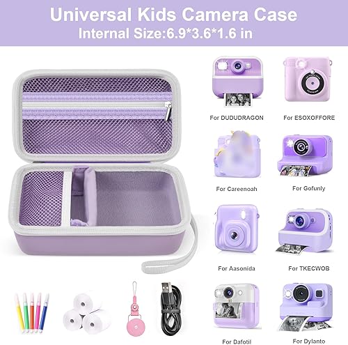 Miniatura 2 de Funda compatible con ESOXOFFOREpara YTETCNpara WEEFUNpara GKTZpara cámara de impresión instantánea Anchioo para niños, organizador de almacenamiento