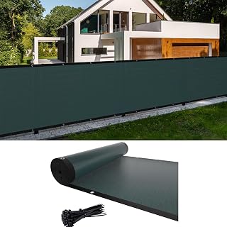 Cliselda 3ftx50ft Privacy Fence Screen Heavy Duty Mesh Shade Cover Green