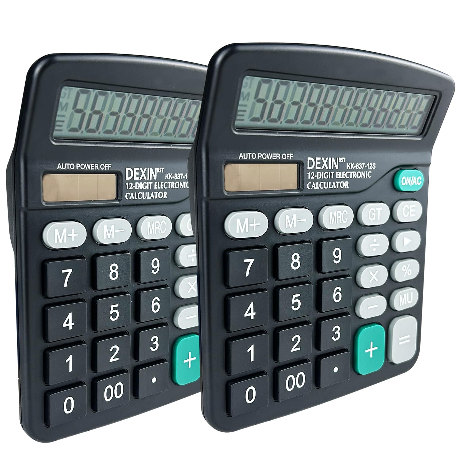 Calculatrice De Bureau Grand écran 12 Chiffres - Boutons Larges, écran Incliné, Parfaite Pour Comptable Ou étudiant