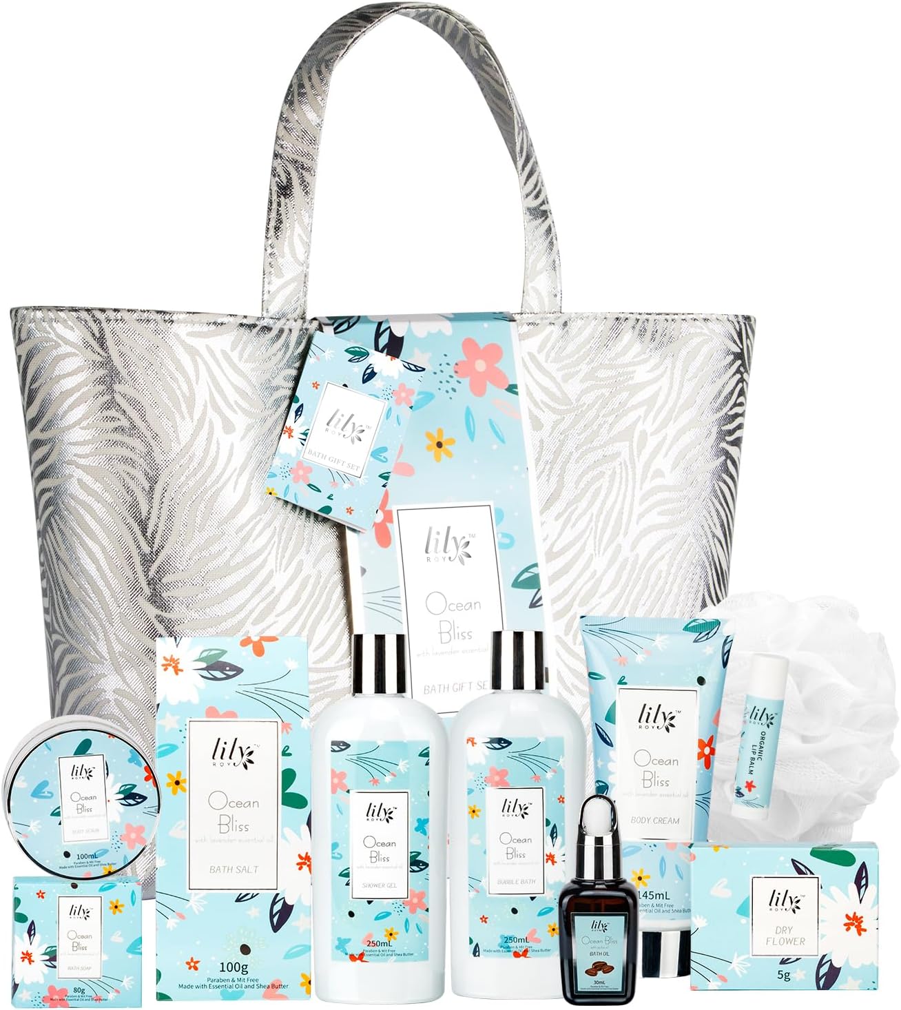 Mothers Day Gifts for Mom XXXL Relaxing Perfumes Spa Gift Set Luxury Bath & Body Gift Set with Shower Gel | Christmas, Birthday, Pampering Gifts for Her, Wife Self Care Bridal Shower Pamper Kit