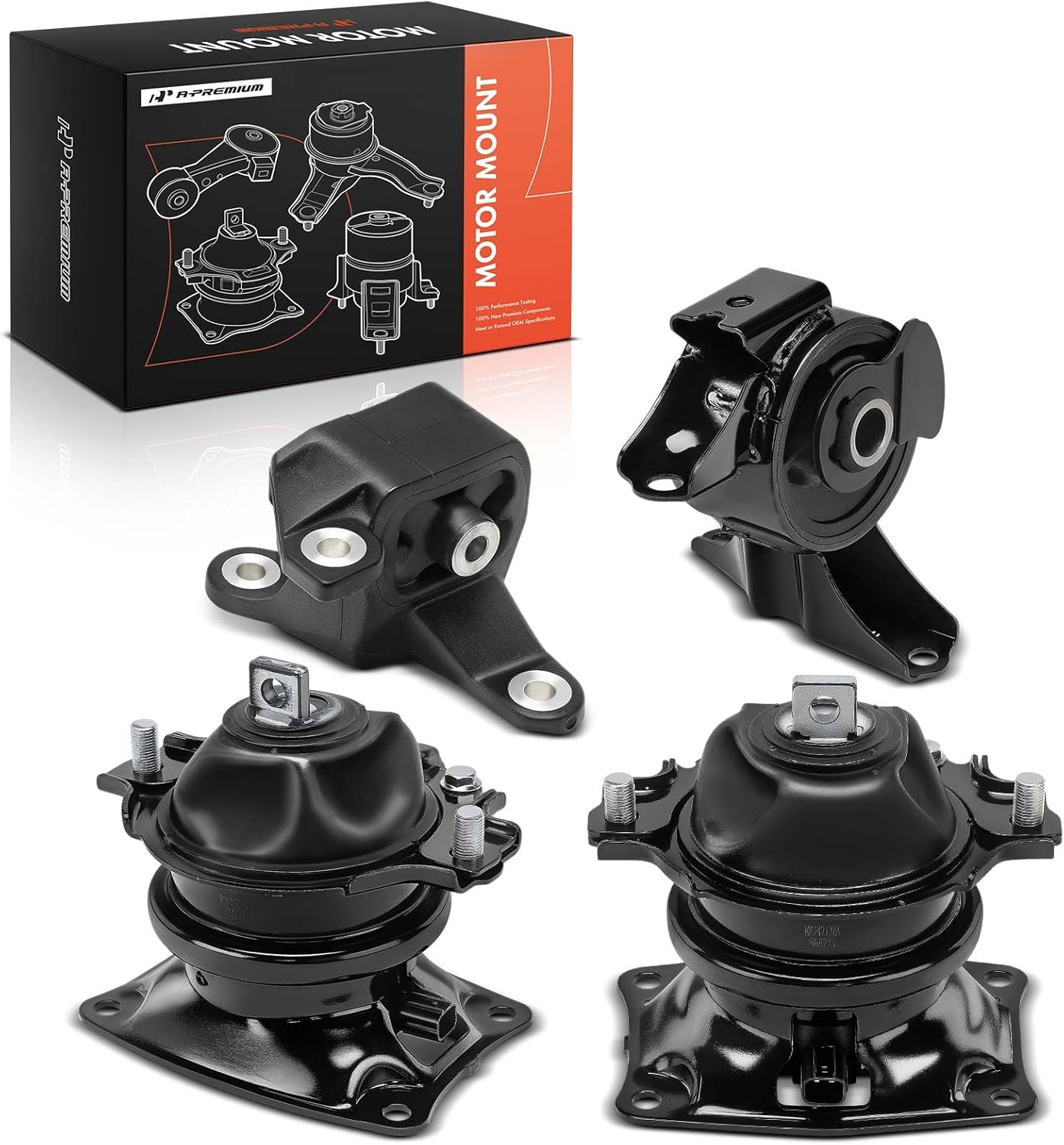 a-premium 4pcs engine motor mount and transmission mount set compatible with honda odyssey touring/touring elite 2011-2013, odyssey 2014-2016, 3.5l, 6-speed automatic transmission