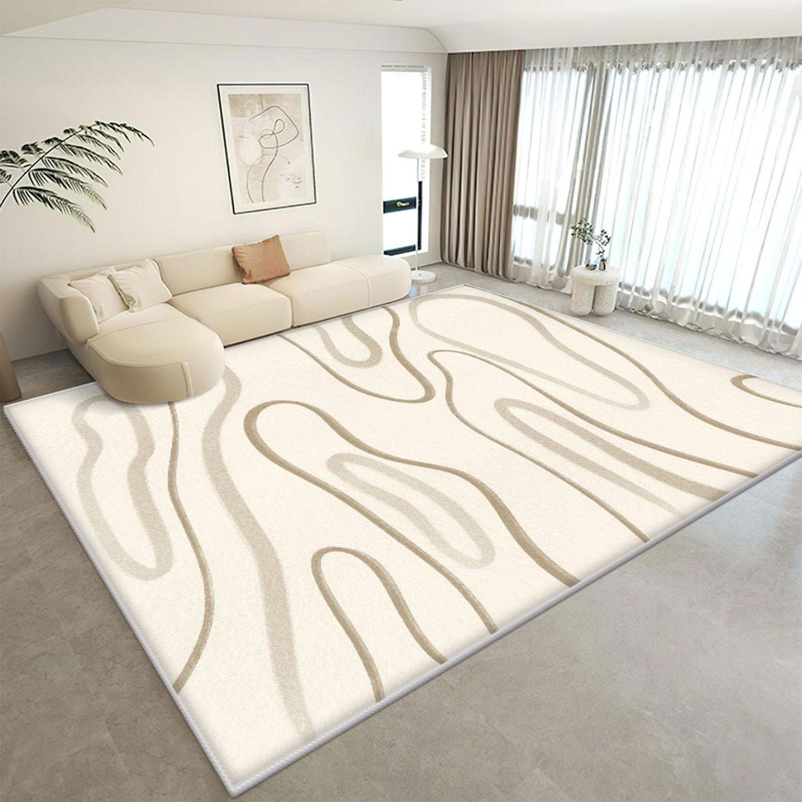 Tapis de chambre et salon 180 x 250 cm pour un espace chaleureux et cosy
