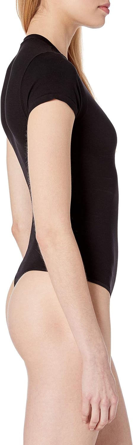 Yummie Women's Short Sleeve Seamless Shaping Thong Bodysuit at  Women’s Clothing store