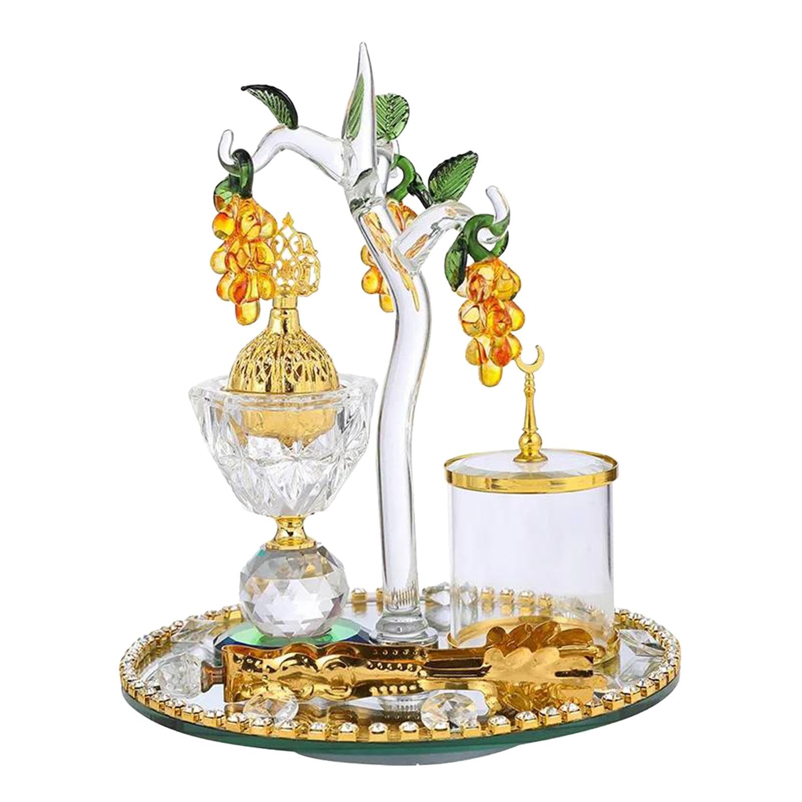 Set Aus Arabischem Räuchergefäß, Meditationsornament, Weinreben Wohnzimmer